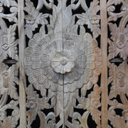 Stylish tall cabinet with carved details and built-in shelves, 180cm tall by 100cm wide by 40cm deep, 60.6kg in weight.