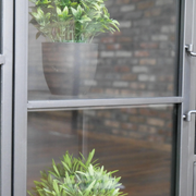 Elegant glass-fronted cabinet for displaying items, 190cm tall by 95cm wide by 34cm deep, 40kg in weight.