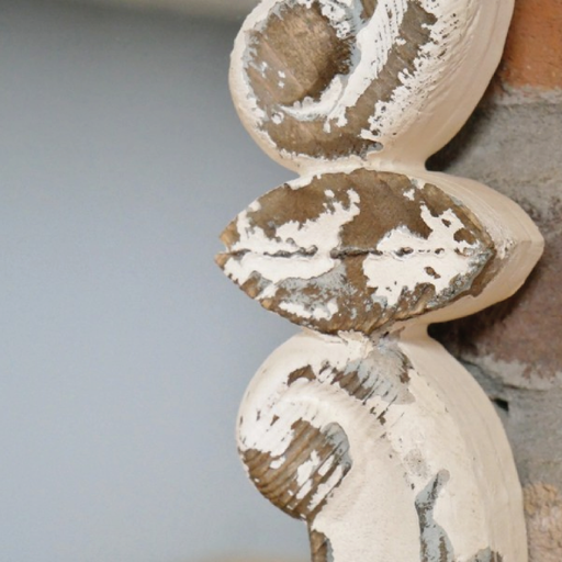 Whitewashed circular wall mirror in a distressed rustic finish, dimensions 68cm H × 68cm W × 4cm D, weight 4kg.