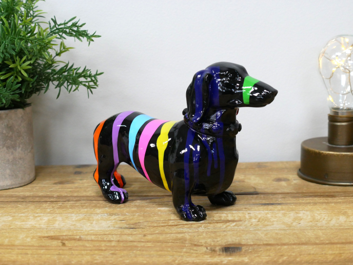 DOG WITH STRIPES