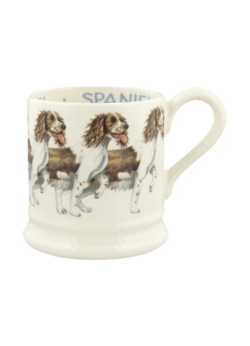 BROWN & CREAM SPANIEL 1/2 PINT MUG