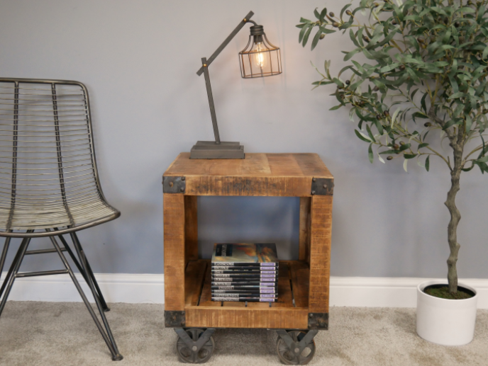 SIDE TABLE INDUSTRIAL CUBE