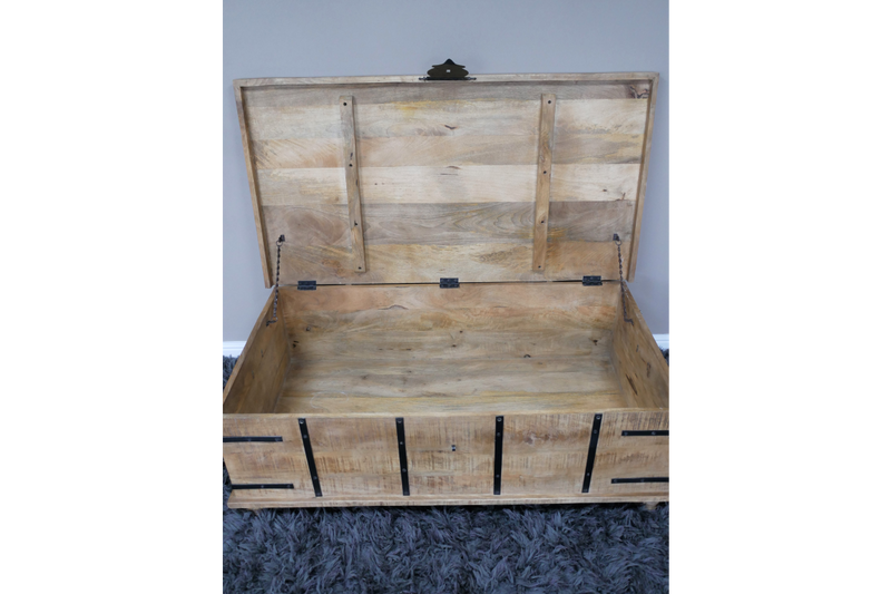 LARGE TRUNK STORAGE COFFEE TABLE
