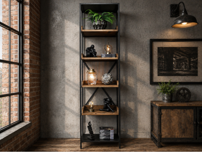 INDUSTRIAL SHELVES NARROW 5 SHELF