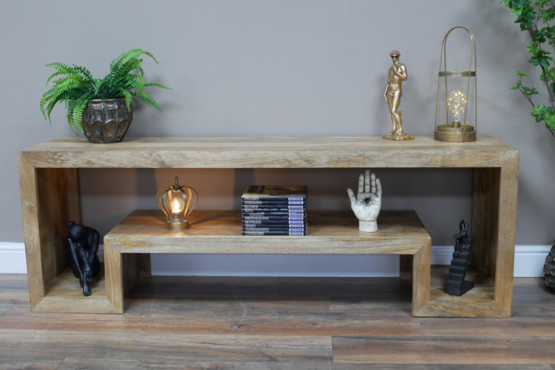 TV CABINET MINIMALIST MANGO WOOD