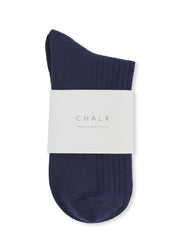 Chalk women’s bamboo ankle socks navy folded pair