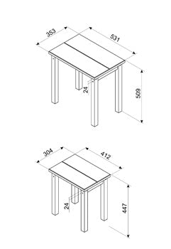 LINEA NEST OF 2 TABLES