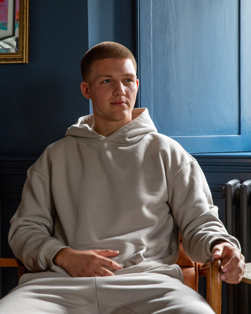 SAMUEL HOODIE PEBBLE