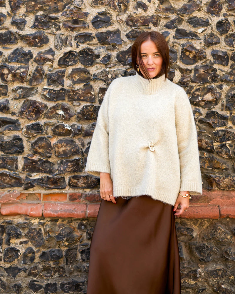 VICKI JUMPER FLUFFY OYSTER