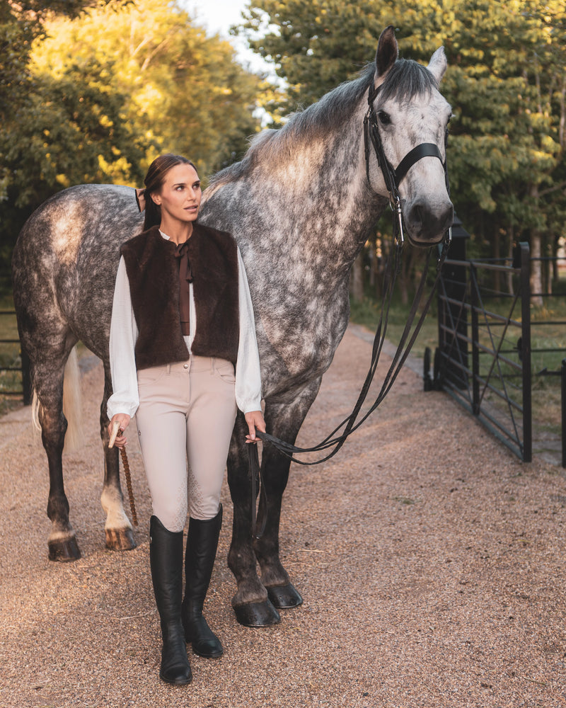 FELICITY GILET CAPPUCCINO