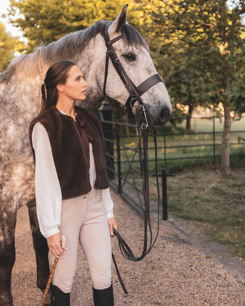 FELICITY GILET CAPPUCCINO