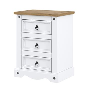 3 DRAWER BEDSIDE CABINET