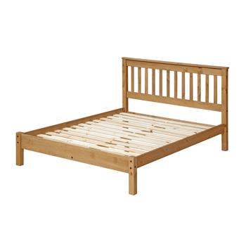 4'6" SLATTED LOW END BEDSTEAD