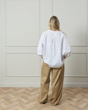 Chalk women’s Poppy shirt white cotton back view