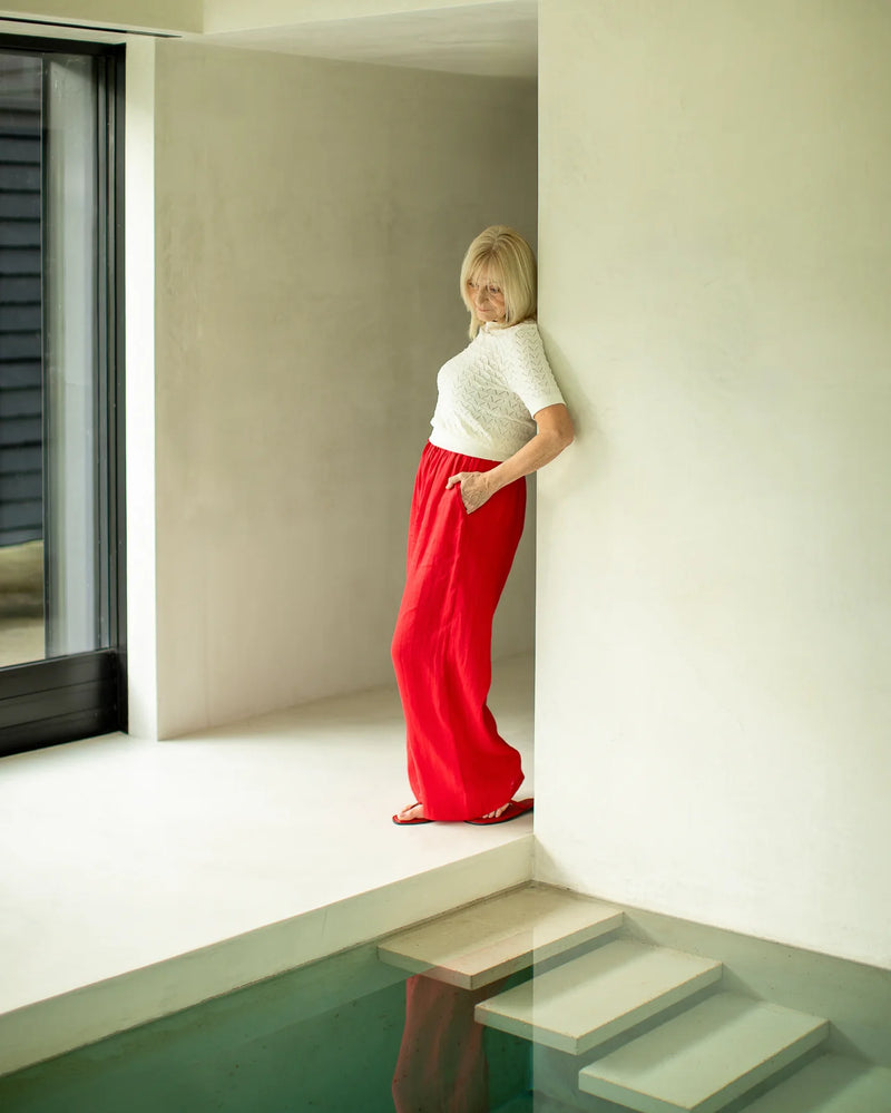 THEA PANT RED