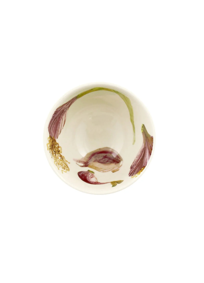 VEGETABLE GARDEN GARLIC SMALL OLD BOWL