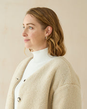 Chalk women’s Vicki jumper ivory cream knitted front view