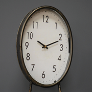 Playful bird feet-inspired desk clock, 53cm tall by 21cm wide by 15cm deep, 1.65kg in weight.