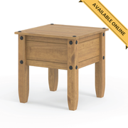 Simple and elegant lamp table, perfect for placing beside a sofa or bed, 55cm high, 53.8cm wide, 53.8cm deep, weighing 11.5kg.