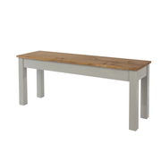 Sturdy wooden bench sized to match the 1200mm Linea table, offering space-efficient seating; dimensions: 45cm H x 105cm W x 30cm D; weighs 8 kilograms.