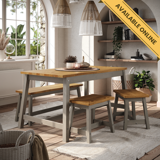 Pair of handcrafted live-edge dining benches, each showcasing natural wood grain and organic edges; dimensions per bench: height 45.5cm, width 52.5cm, depth 31.5cm; total weight 10kg.