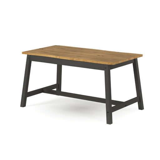 Statement dining ensemble with a natural live-edge table and two stools, designed for modern open spaces; table size 76cm H x 150cm W x 80cm D; combined weight 27 kilograms.