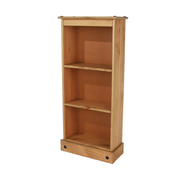 Slim, low-profile shelving unit designed to fit narrow spaces while displaying books or decorative items; dimensions: 103.6cm tall, 46cm wide, 20cm deep; weighs 8 kilograms.