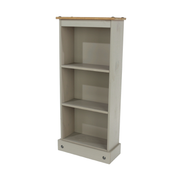 Slim wooden shelving unit featuring a low-profile design and artisanal texture, perfect for hallways or bedrooms; dimensions: 103.6cm H × 46cm W × 20cm D; weighs 8 kilograms.