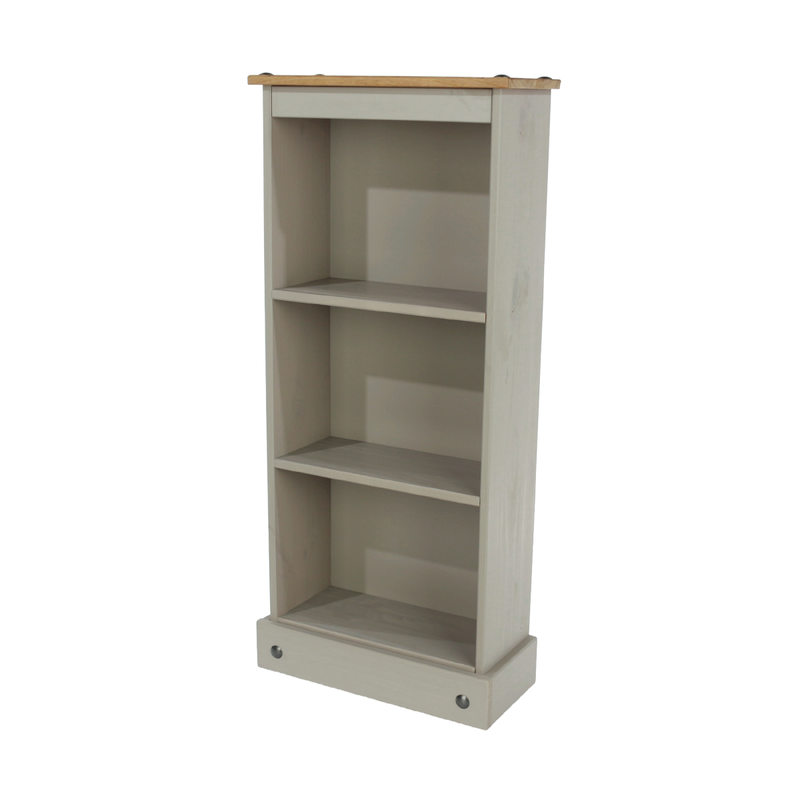 Slim wooden shelving unit featuring a low-profile design and artisanal texture, perfect for hallways or bedrooms; dimensions: 103.6cm H × 46cm W × 20cm D; weighs 8 kilograms.