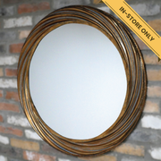 Mirror swirl. A unique and stylish piece, perfect for modern or rustic interiors, 80cm high, 80cm wide, 4cm deep, weighs 5.68kgs.