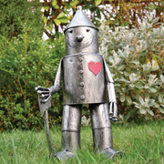 Vintage-inspired tin man ornament, medium scale, 41cm high by 20cm wide by 15cm deep, 1kg in weight.