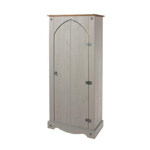 Slim-profile Vestry cupboard with ample interior space for crockery, towels, or daily-use items; dimensions: 143.5cm H × 60cm W × 31.6cm D; weighs 21 kilograms.
