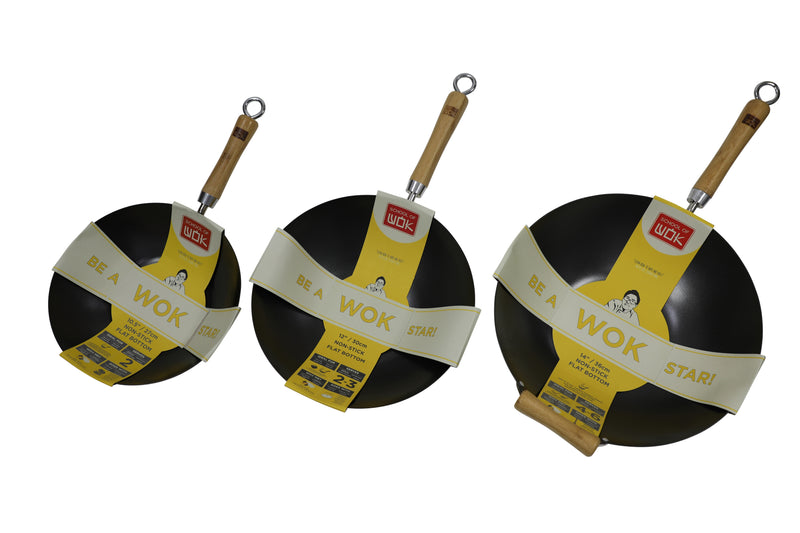 Carbon Steel Wok Non-Stick - 10.5"