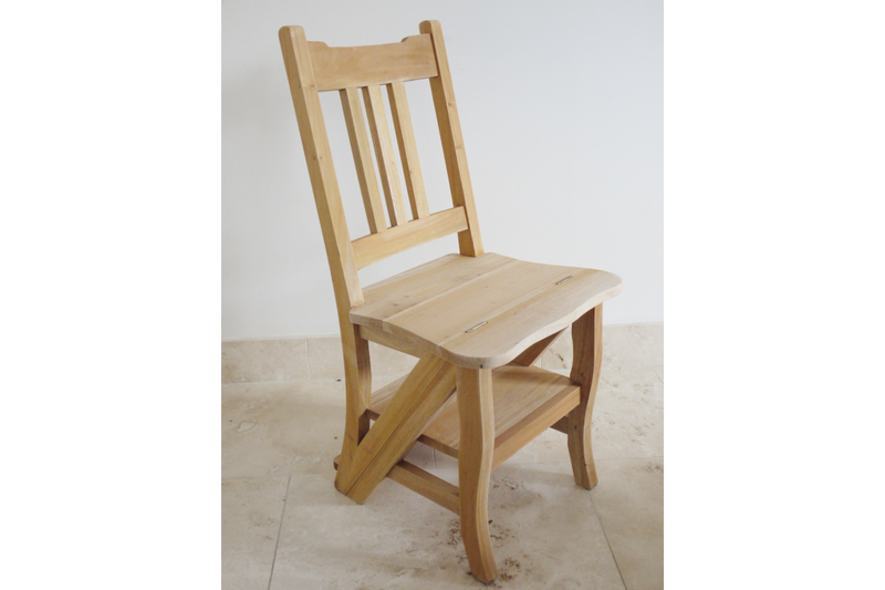 Wooden Chair Step Ladder