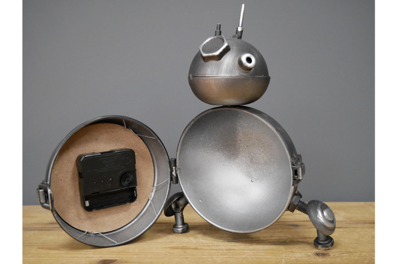 Robot Clock - Lunar Grey