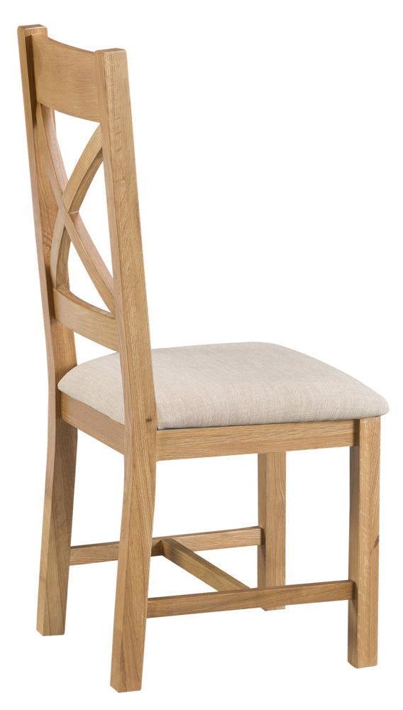STOCKHOLM Upholstered Cross Back Chair