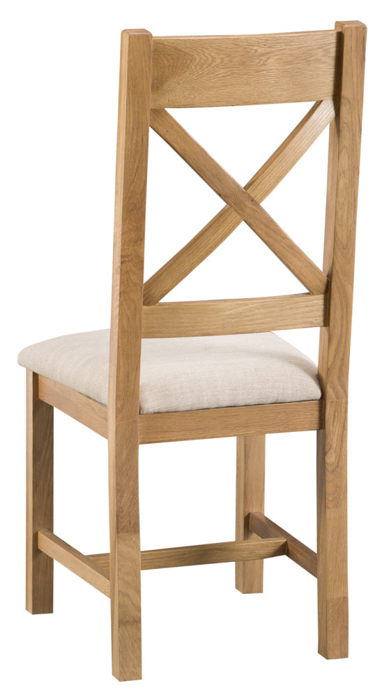 STOCKHOLM Upholstered Cross Back Chair
