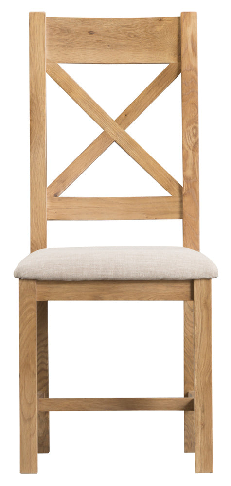 STOCKHOLM Upholstered Cross Back Chair