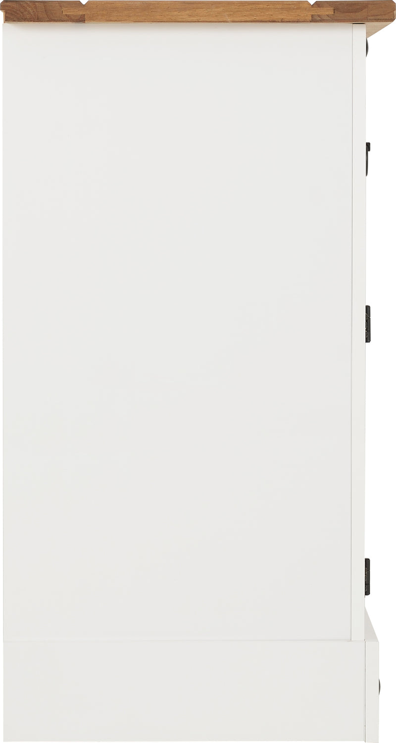 Corona 1 Door 4 Drawer Sideboard - White