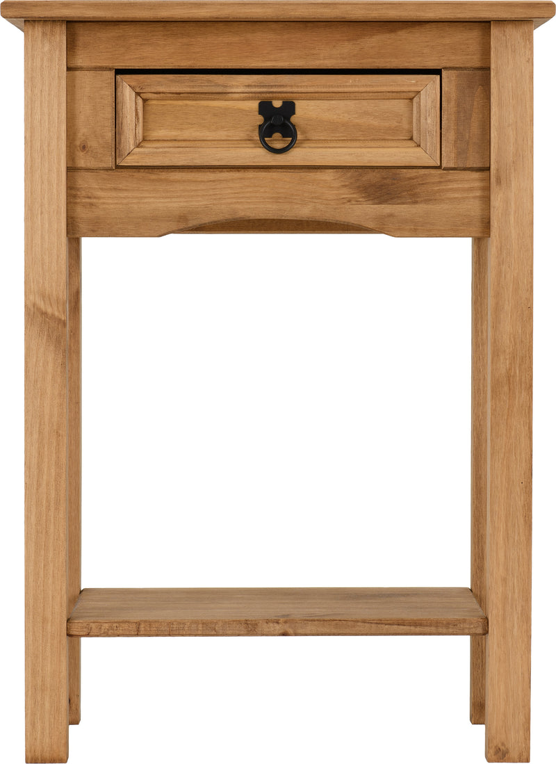Corona 1 Drawer Console Table with Shelf