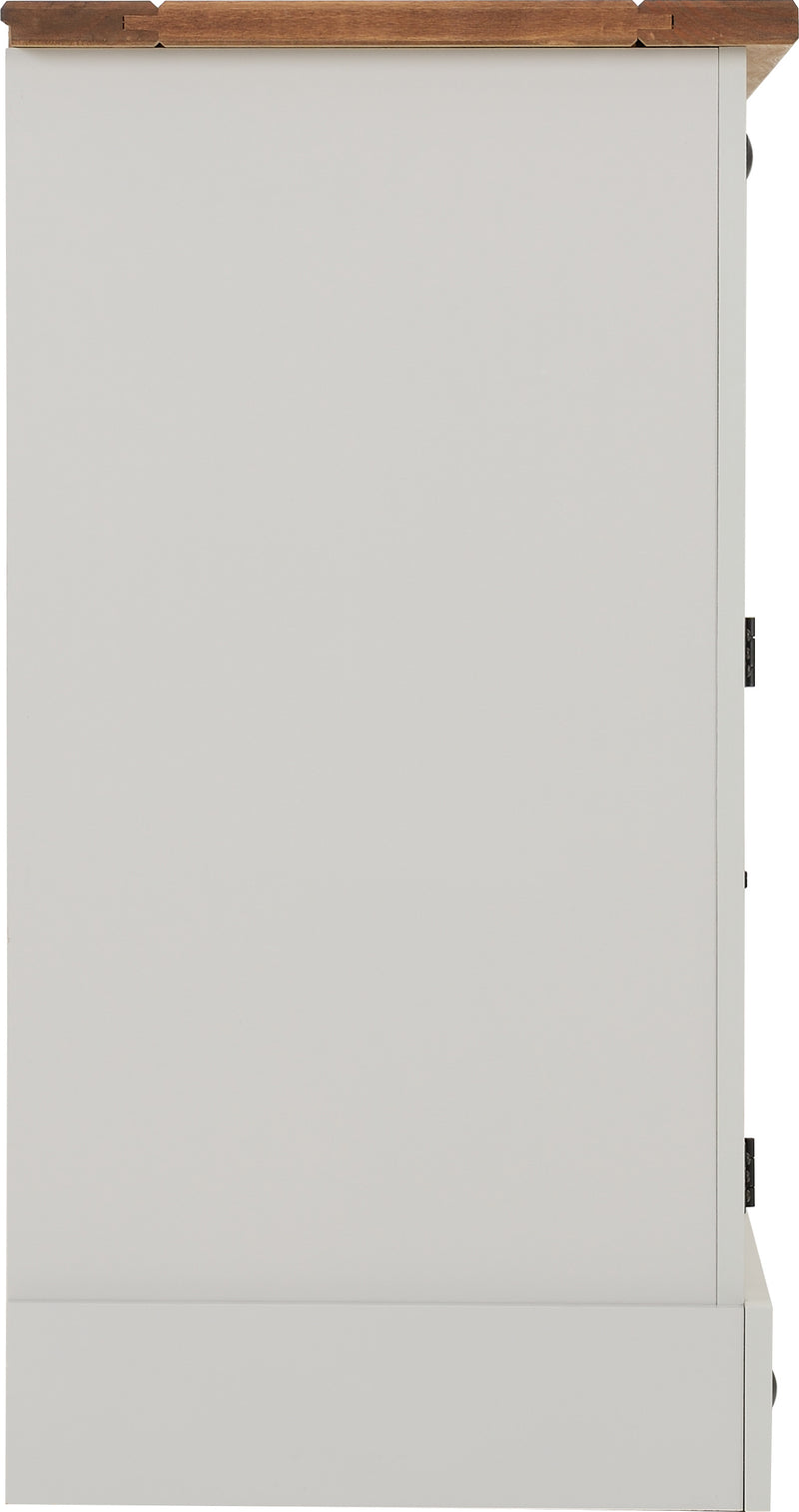 Corona 2 Door 5 Drawer Sideboard - Grey