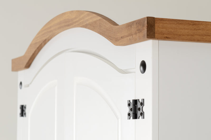 Corona 2 Door Wardrobe - White