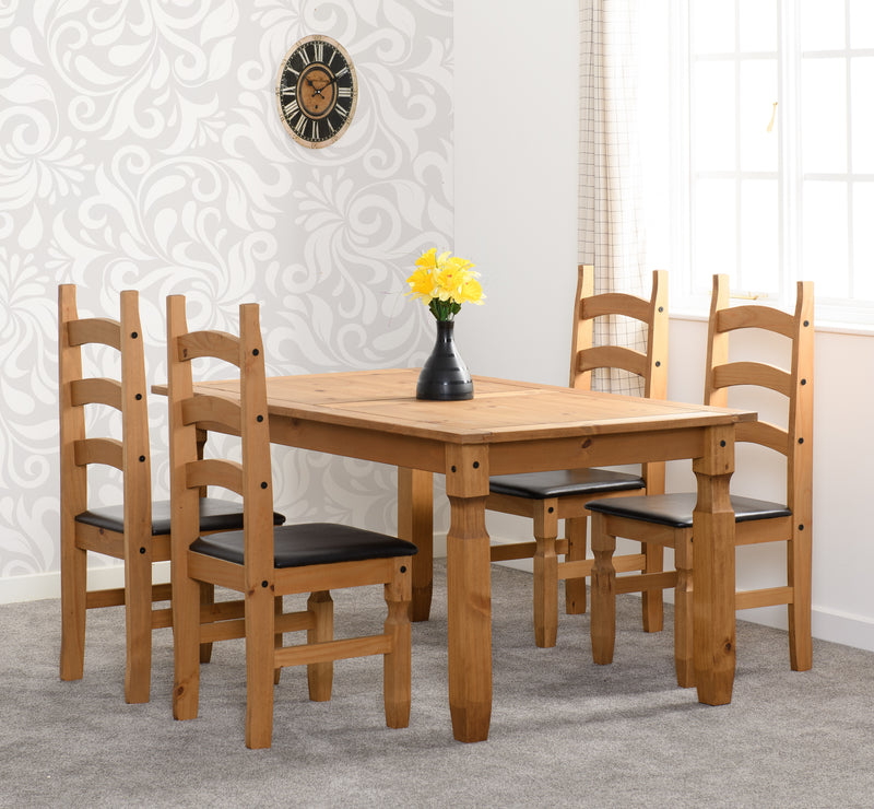 Corona 5' Dining Set - Brown