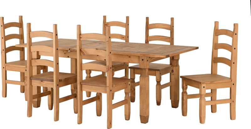Corona Extending Dining Set - 6 Chairs