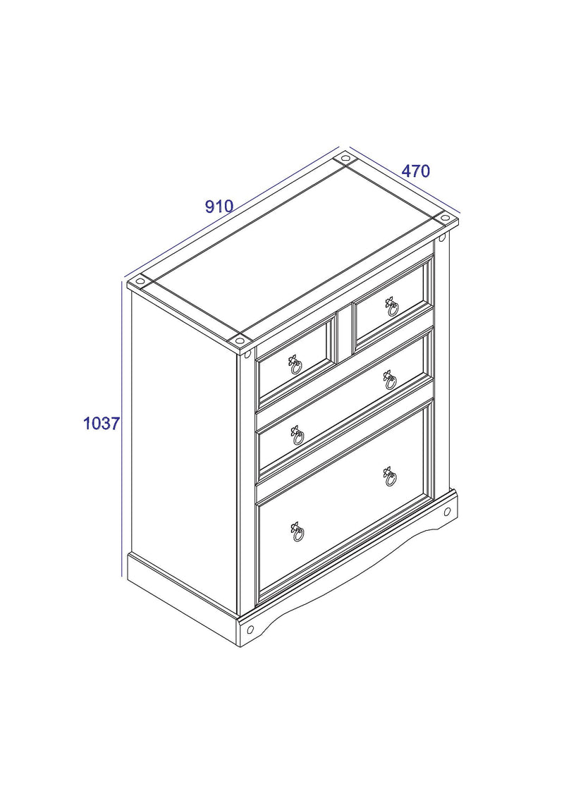 Corona Dove 2+2 Chest