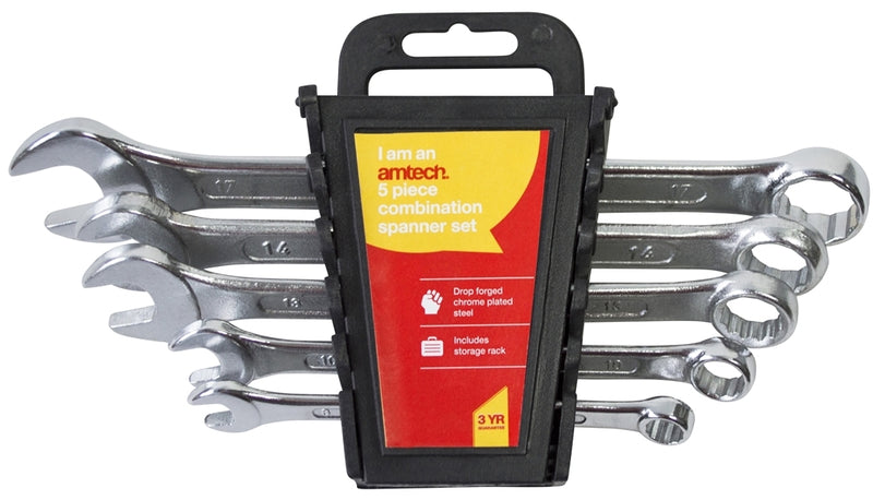 Amtech 5 Piece Metric Spanner Set