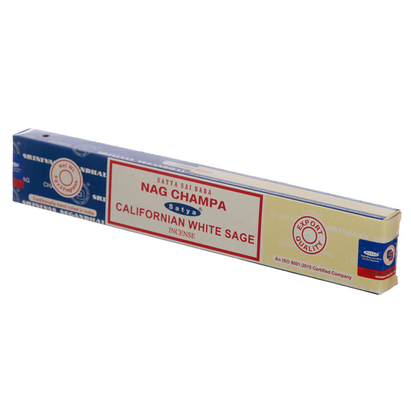 Satya Nag Champa & Calif White Sage Incense