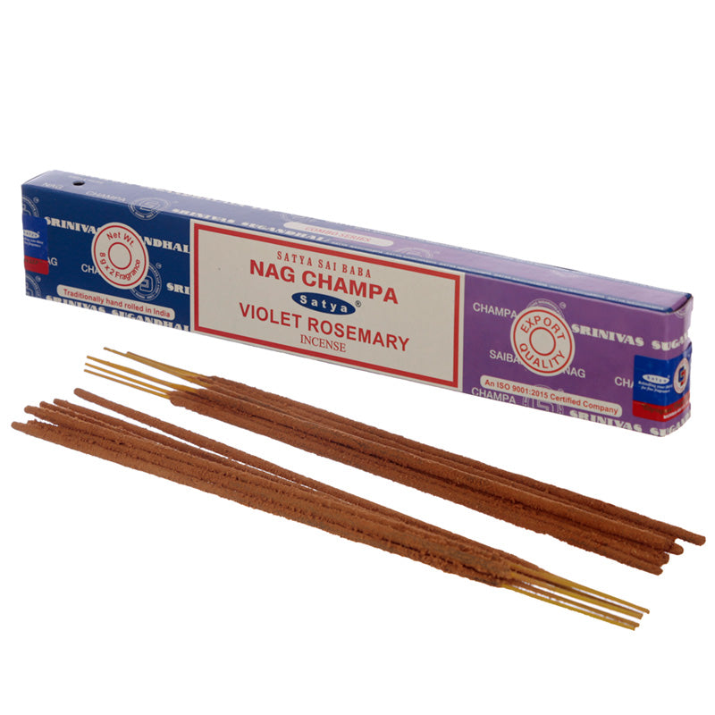 Satya Nag Champa & Violet Rosemary Incense