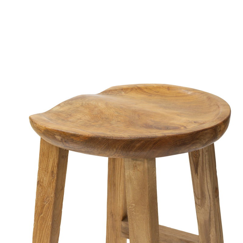 TREEHOUSE Teak Bar Stool