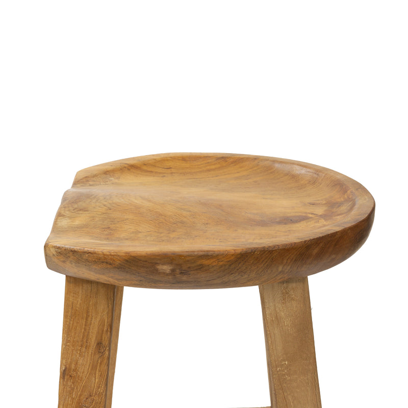 TREEHOUSE Teak Bar Stool